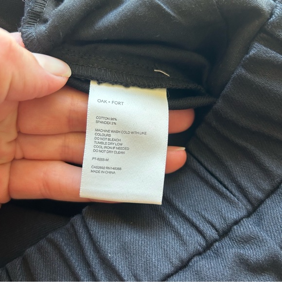 LOFT, Elastic Waist, Black, Cotton Dress Pants, Size Large - Picture 2 of 13